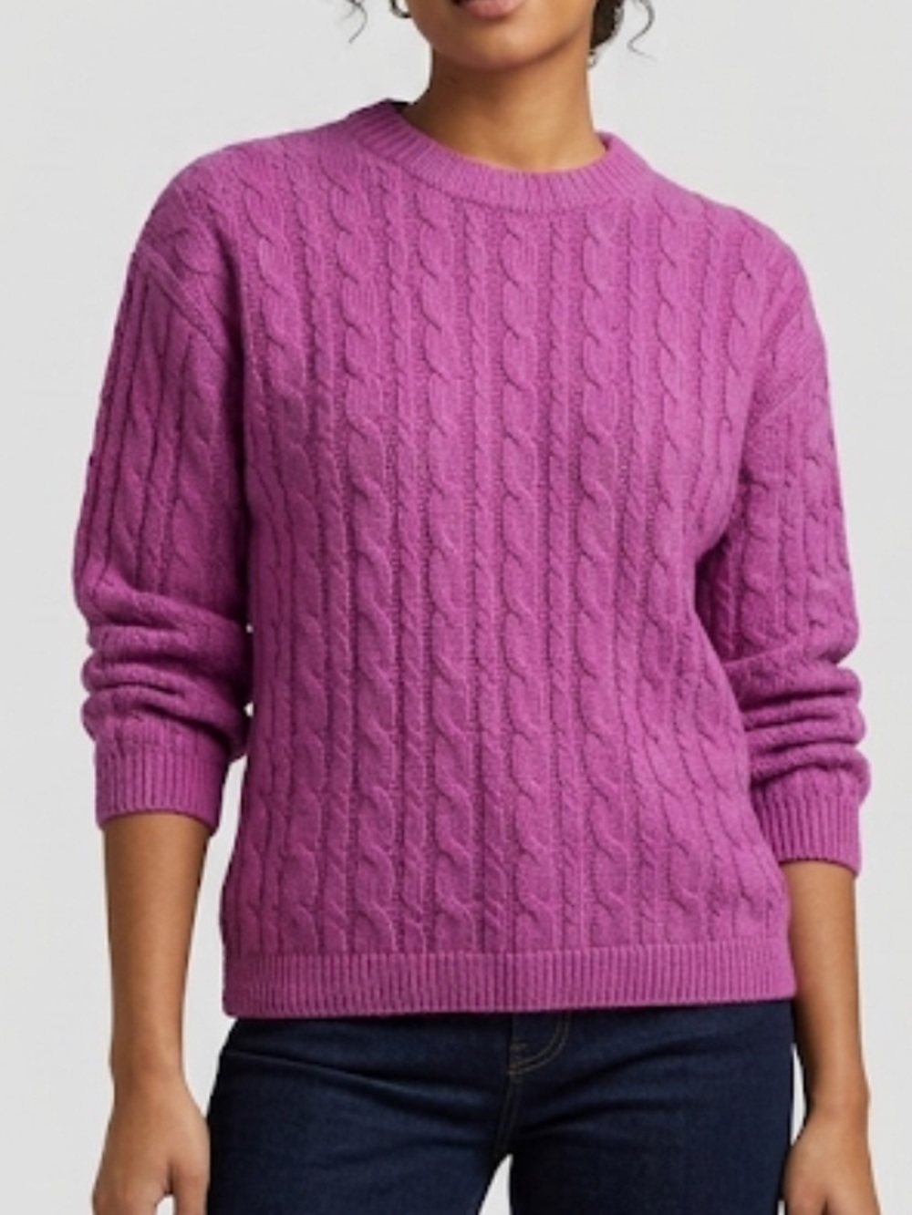 Esprit  Vintage Cable Knit Wool Sweater